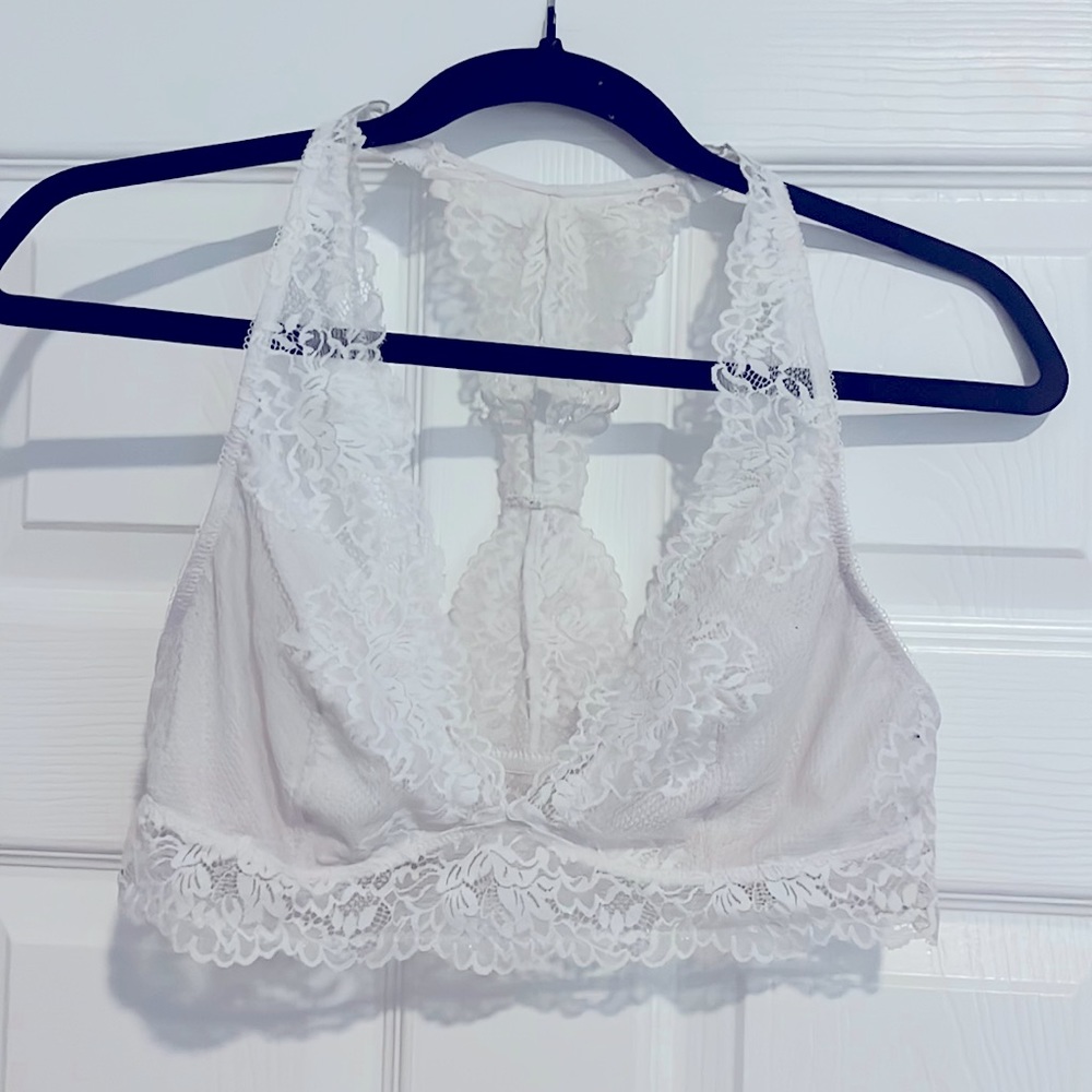 EXCELLENT CONDITION MAIDENFORM Lace Bralette White-Size L